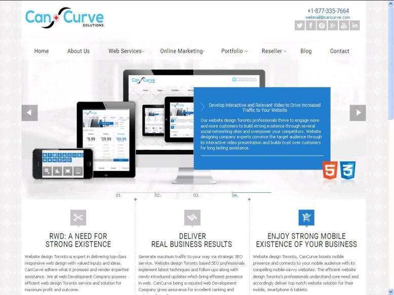 Cancurve Website Design Toronto Company