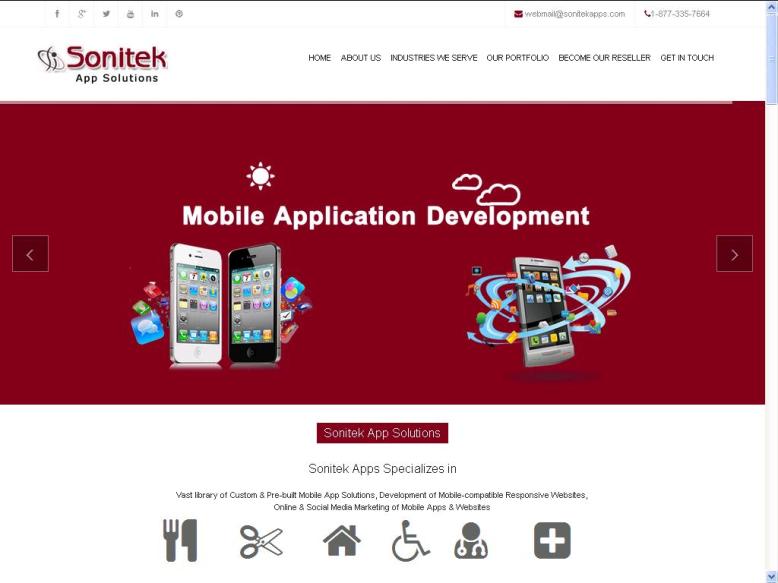 Sonitekapps solutions mobile application development company